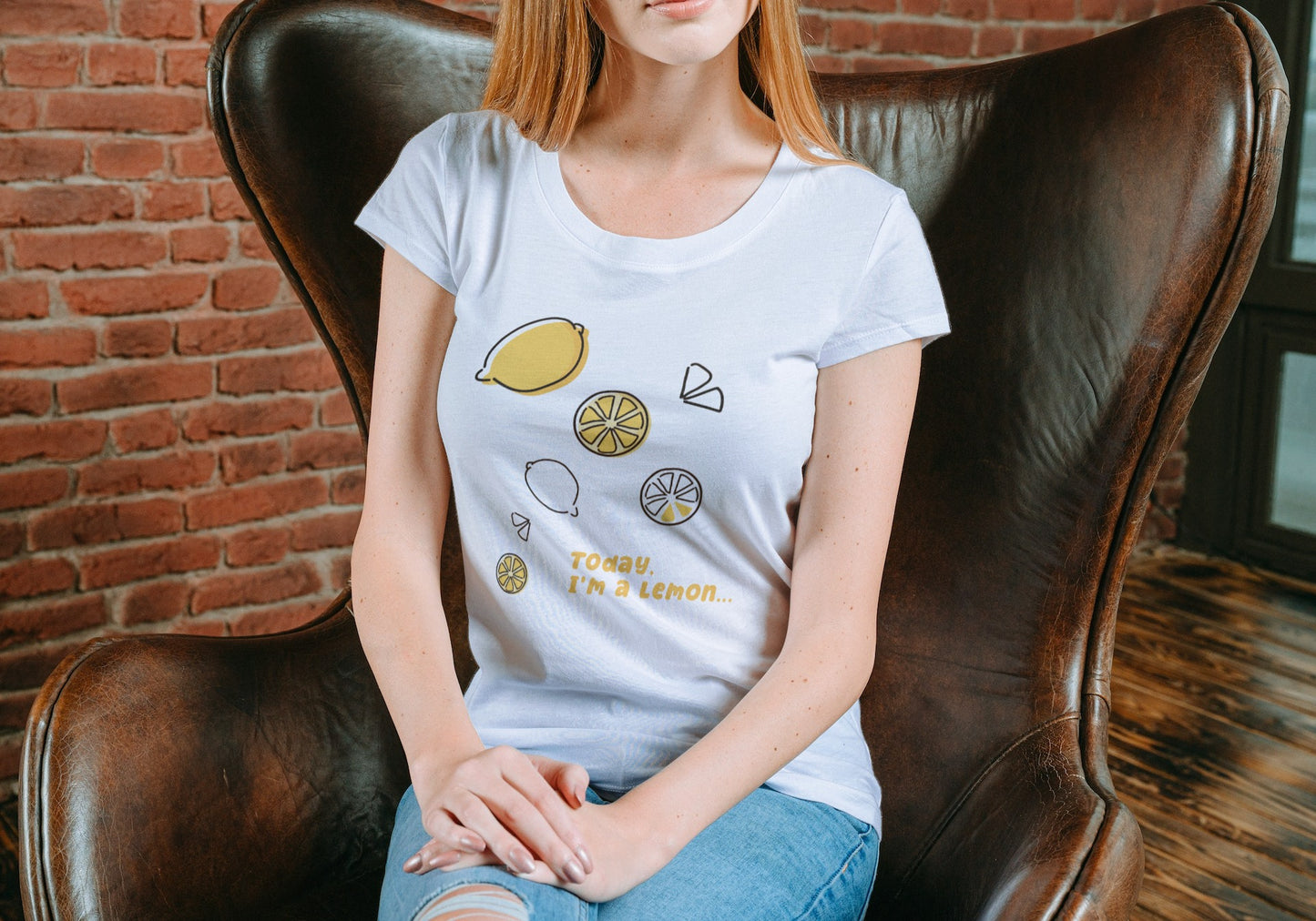 I’m Lemon White Regular Fit Women’s T-Shirt