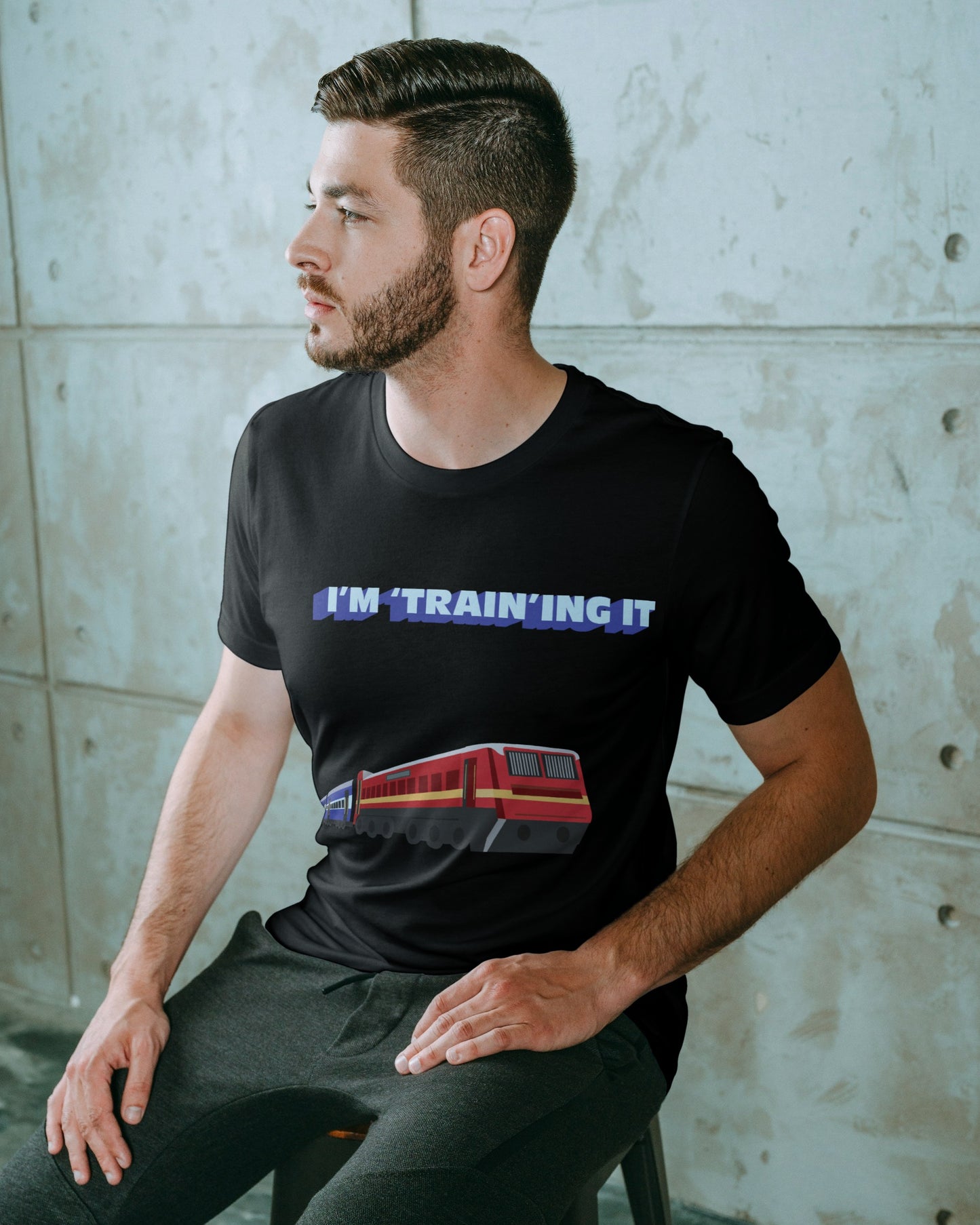 I’m Training It Black Regular Fit Men’s T-Shirt