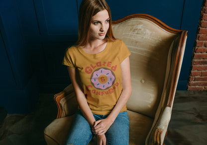 Donut Golden Yellow Regular Fit Women’s T-Shirt