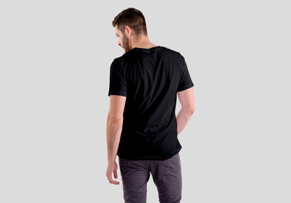 Holly Jolly Vibes Black Regular Fit Men’s T-Shirt