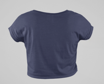 Dolphin Navy Blue Crop Top