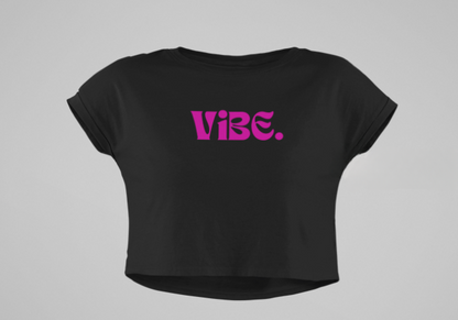 Vibe Black Crop Top