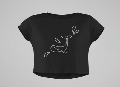 Dolphin Black Crop Top